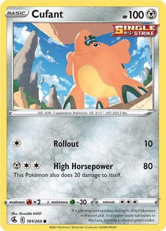 Pokemon Card Fusion Strike 191/264 Cufant Common