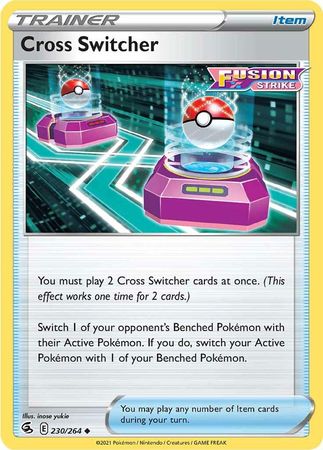 Pokemon Card Fusion Strike 230/264 Cross Switcher Uncommon