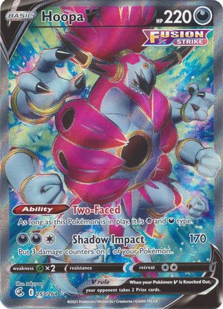 (S) Pokemon Card Fusion Strike 253/264 Hoopa V Full Art