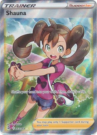 (S) Pokemon Card Fusion Strike 263/264 Shauna Full Art