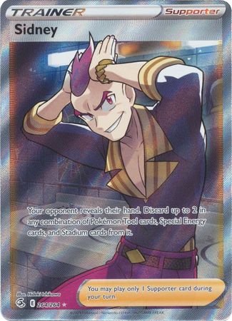 (S) Pokemon Card Fusion Strike 264/264 Sidney Full Art