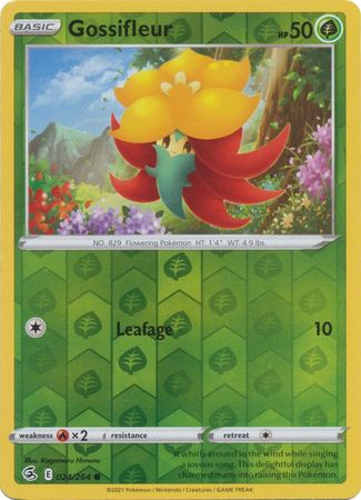 Pokemon Card Fusion Strike 024/264 24/264 Gossifleur Reverse Holo Common