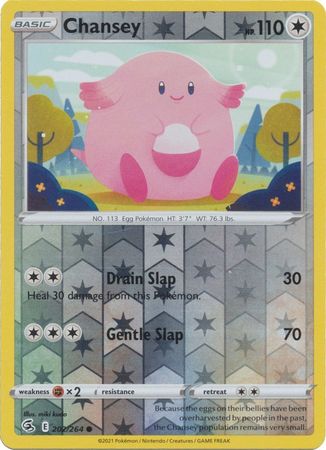 Pokemon Card Fusion Strike 202/264 Chansey Reverse Holo Common