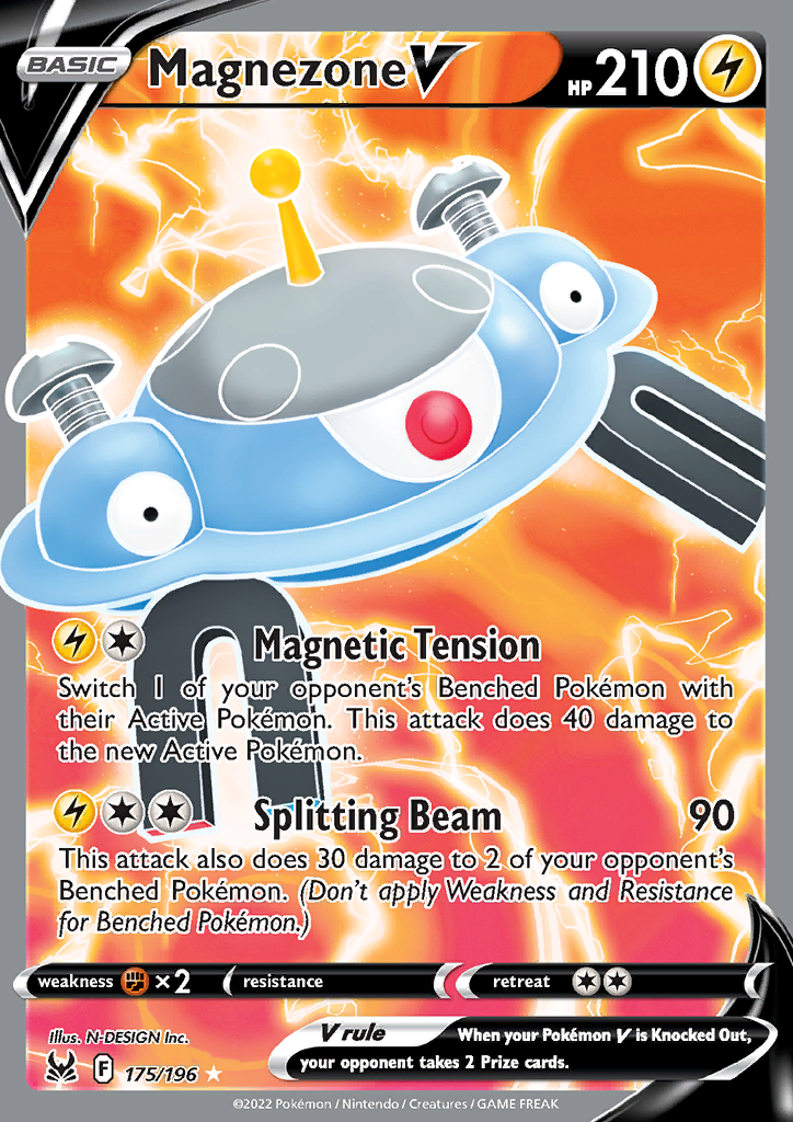 Pokemon Card Lost Origin 175/196 Magnezone V Full Art *MINT*