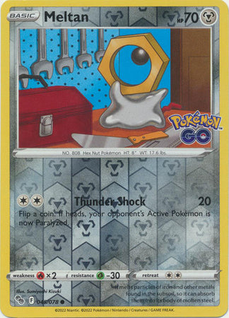 Pokemon Card Pokemon Go 45/78 Meltan Reverse Holo Common *MINT*