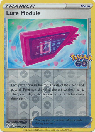 Pokemon Card Pokemon Go 67/78 Lure Module Item Reverse Holo Uncommon *MINT*