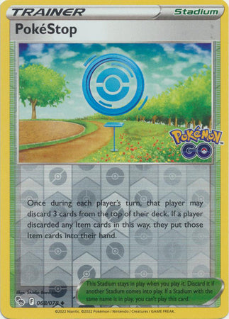 Pokemon Card Pokemon Go 68/78 PokéStop Stadium Reverse Holo Uncommon *MINT*