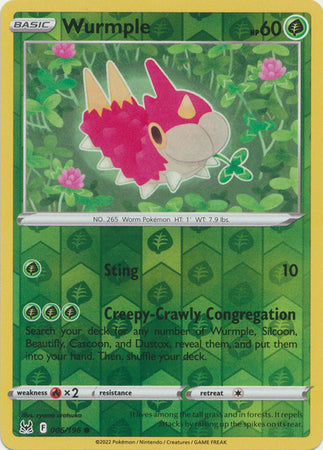 Pokemon Card Lost Origin 006/196 6/196 Wurmple Reverse Holo Common *MINT*