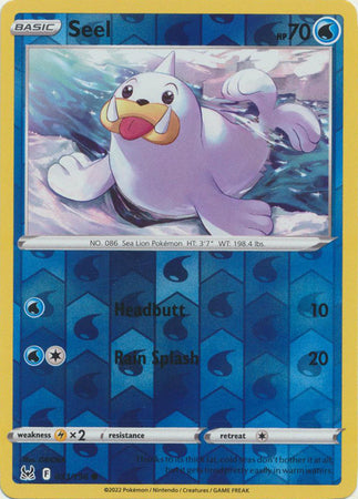 Pokemon Card Lost Origin 033/196 33/196 Seel Reverse Holo Common *MINT*