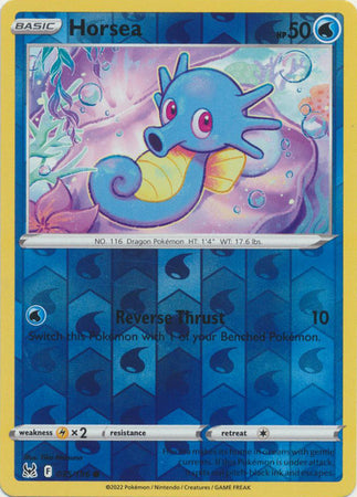 Pokemon Card Lost Origin 035/196 35/196 Horsea Reverse Holo Common *MINT*