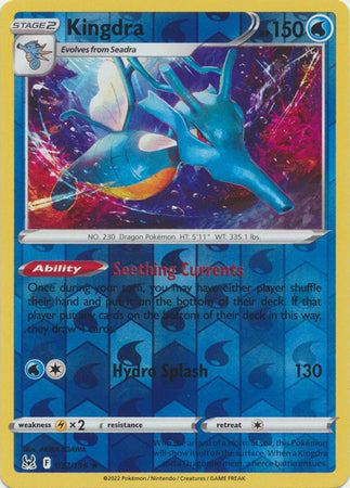 Pokemon Card Lost Origin 037/196 37/196 Kingdra Reverse Holo Rare *MINT*