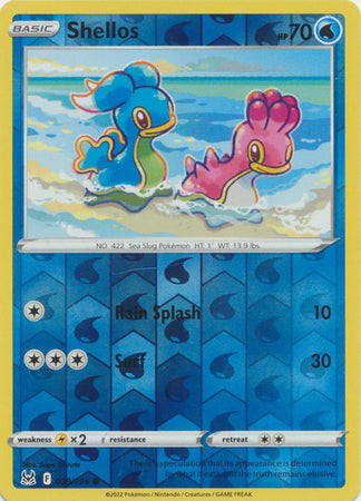 Pokemon Card Lost Origin 039/196 39/196 Shellos Reverse Holo Common *MINT*