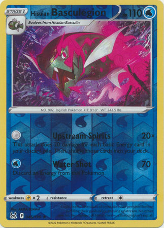 Pokemon Card Lost Origin 045/196 45/196 Hisuian Basculegion Reverse Holo Rare *MINT*