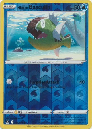 Pokemon Card Lost Origin 044/196 44/196 Hisuian Basculin Reverse Holo Common *MINT*