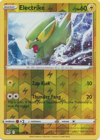 Pokemon Card Lost Origin 054/196 54/196 Electrike Reverse Holo Common *MINT*