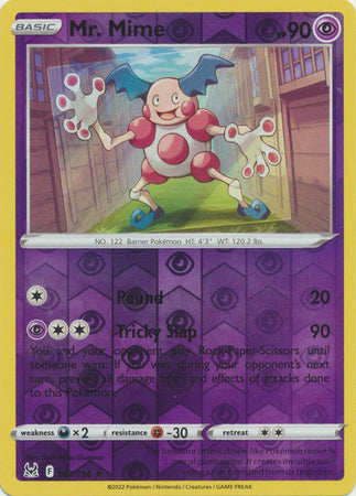 Pokemon Card Lost Origin 067/196 67/196 Mr. Mime Reverse Holo Rare *MINT*