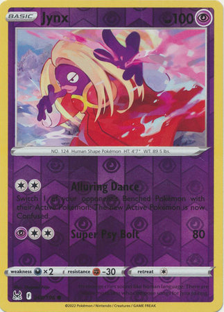 Pokemon Card Lost Origin 068/196 68/196 Jynx Reverse Holo Common *MINT*