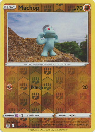 Pokemon Card Lost Origin 086/196 86/196 Machop Reverse Holo Common *MINT*