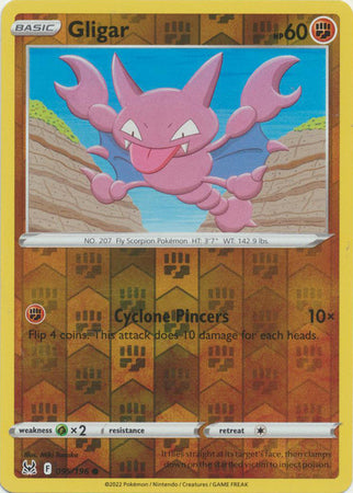 Pokemon Card Lost Origin 095/196 95/196 Gligar Reverse Holo Common *MINT*