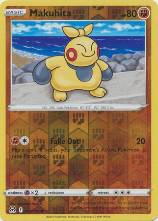 Pokemon Card Lost Origin 097/196 97/196 Makuhita Reverse Holo Common *MINT*