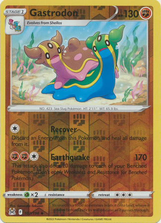 بطاقة بوكيمون مفقودة من أصل 102/196 Gastrodon Reverse Holo غير شائعة *MINT*