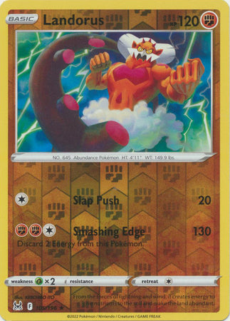 Pokemon Card Lost Origin 105/196 Landorus Reverse Holo Rare *MINT*