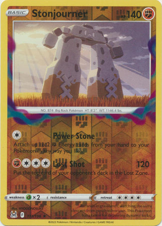 Pokemon Card Lost Origin 111/196 Stonjourner Reverse Holo Rare *MINT*