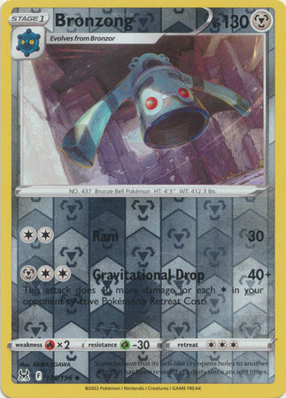 Pokemon Card Lost Origin 126/196 Bronzong Reverse Holo Uncommon *MINT*