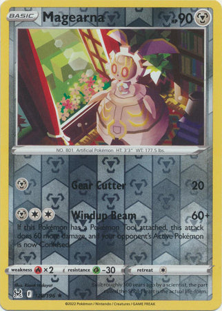 Pokemon Card Lost Origin 128/196 Magearna Reverse Holo Rare *MINT*