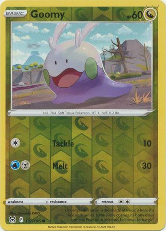 بطاقة بوكيمون مفقودة من أصل 132/196 Goomy Reverse Holo Common *MINT*