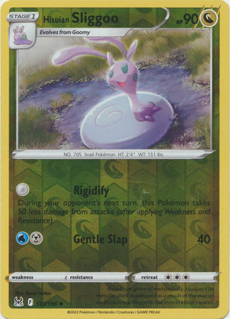 Pokemon Card Lost Origin 133/196 Hisuian Sliggoo Reverse Holo Uncommon *MINT*