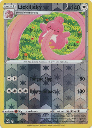 بطاقة بوكيمون مفقودة من أصل 139/196 Lickilicky Reverse Holo غير شائعة *MINT*