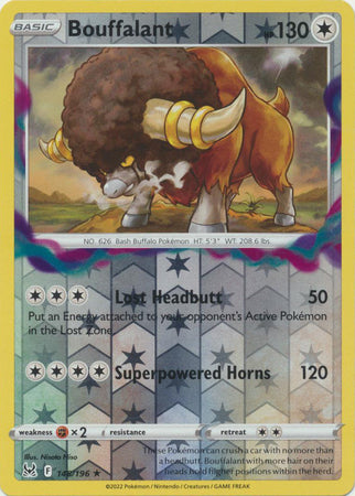 Pokemon Card Lost Origin 148/196 Bouffalant Reverse Holo Rare *MINT*