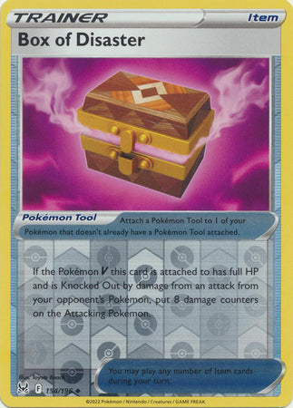 Pokemon Card Lost Origin 154/196 Box of Disaster Item Reverse Holo Uncommon *MINT*