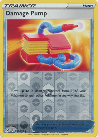 Pokemon Card Lost Origin 156/196 Damage Pump Item Reverse Holo Uncommon *MINT*