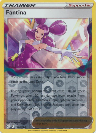 Pokemon Card Lost Origin 157/196 Fantina Supporter Reverse Holo Uncommon *MINT*