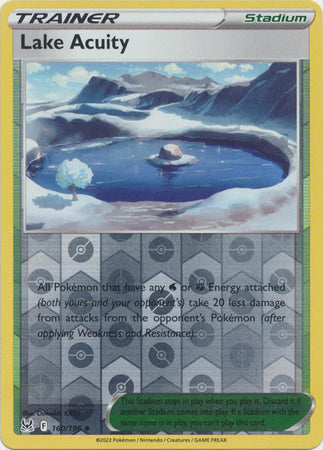 Pokemon Card Lost Origin 160/196 Lake Acuity Stadium Reverse Holo Uncommon *MINT*