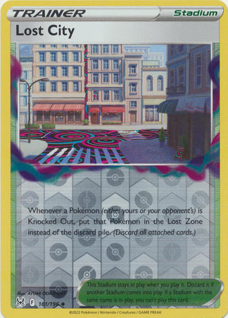 Pokemon Card Lost Origin 161/196 Lost City Stadium Reverse Holo Uncommon *MINT*