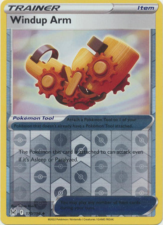 Pokemon Card Lost Origin 170/196 Windup Arm Item Reverse Holo Uncommon *MINT*