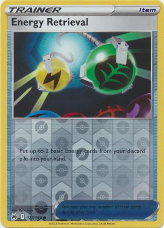 Pokemon Card Crown Zenith 127/159 Energy Retrieval Item Reverse Holo Common *MINT*