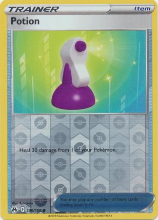 Pokemon Card Crown Zenith 139/159 Potion Item Reverse Holo Common *MINT*