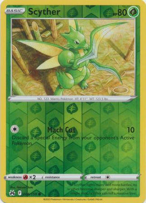 Pokemon Card Crown Zenith 006/159 6/159 Scyther Reverse Holo Common *MINT*