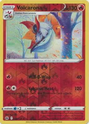 Pokemon Card Crown Zenith 025/159 25/159 Volcarona Reverse Holo Rare *MINT*