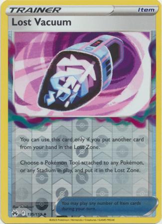 Pokemon Card Crown Zenith 135/159 Lost Vacuum Item Reverse Holo Uncommon *MINT*