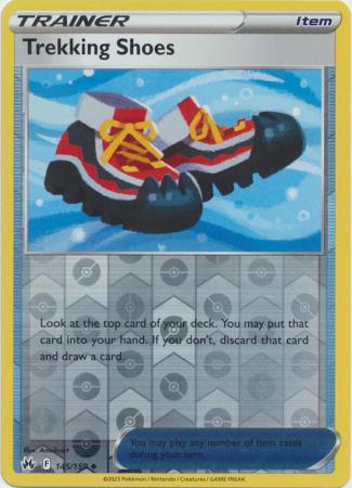 Pokemon Card Crown Zenith 145/159 Trekking Shoes Item Reverse Holo Uncommon *MINT*