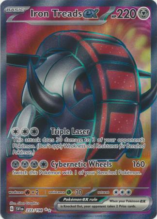 Pokemon Card Scarlet & Violet 233/198 Iron Treads ex Ultra Rare *MINT*