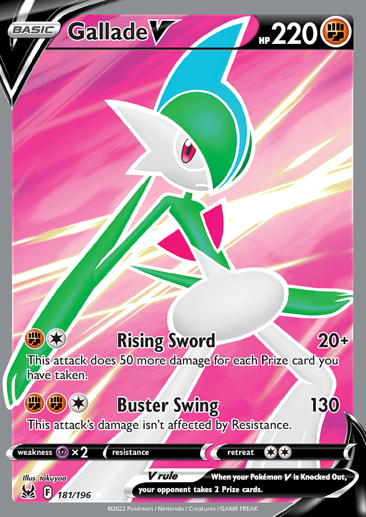 Pokemon Card Lost Origin 181/196 Gallade V Full Art *MINT*