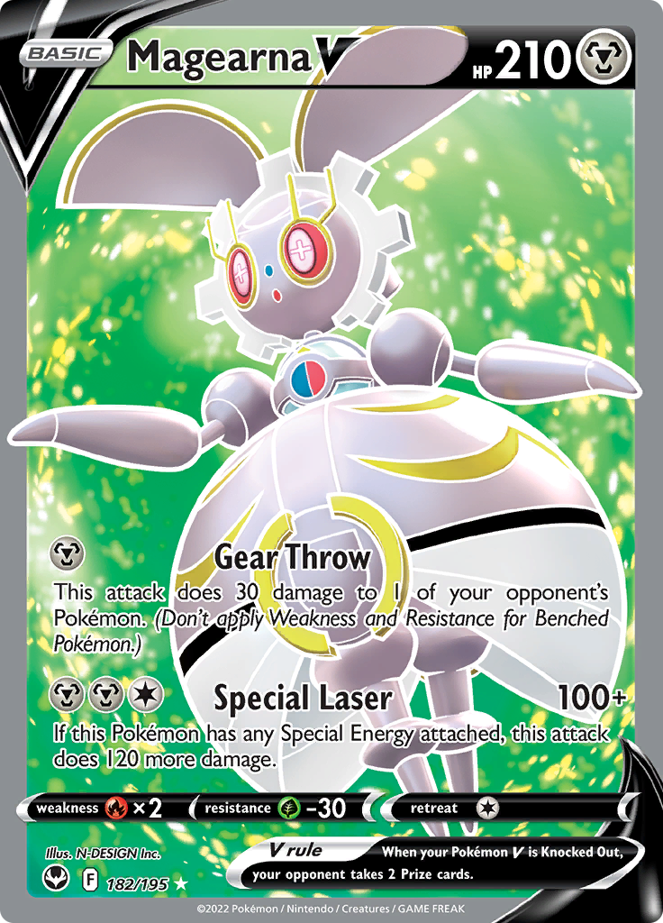 Pokemon Card Silver Tempest 182/195 Magearna V Full Art *MINT*