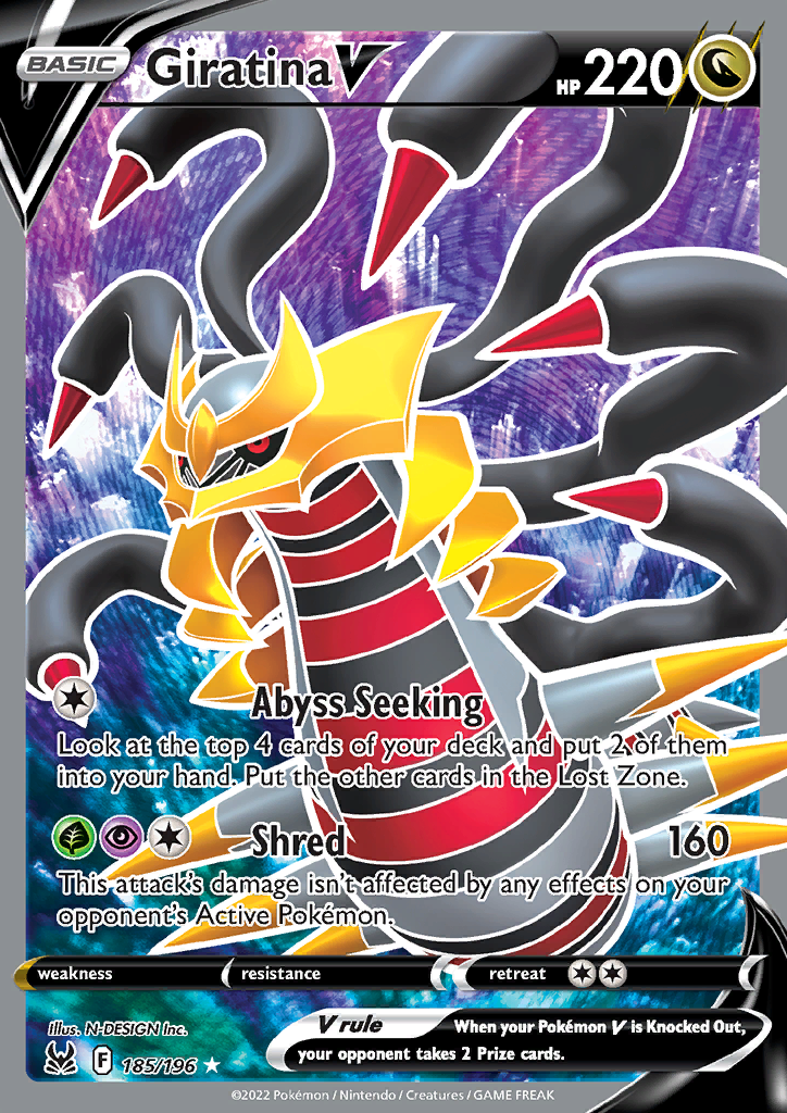 Pokemon Card Lost Origin 185/196 Giratina V Full Art *MINT*