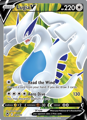 Pokemon Card Silver Tempest 185/195 Lugia V Full Art *MINT*